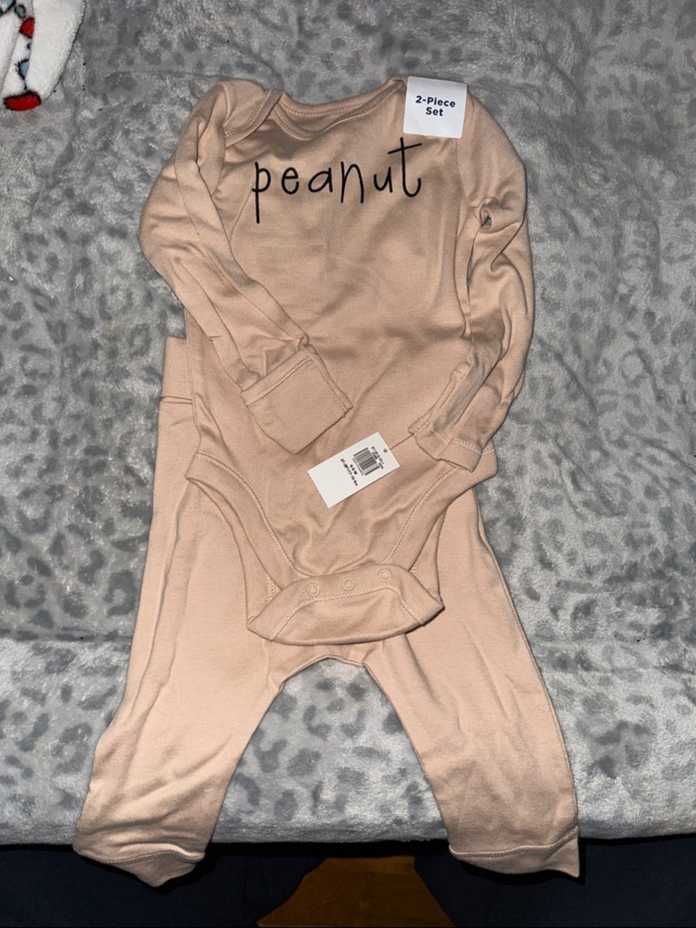 Old Navy Beige Two-Piece Kids Pajama Set